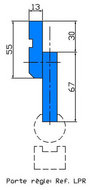 Porte règle H67 LPR