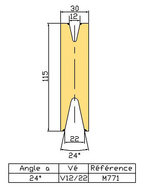 MATRICE AUTOCENTREE H115 V12/22 (24°)